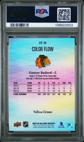 2023-24 Upper Deck Allure Color Flow Connor Bedard RC Yellow Green PSA 10