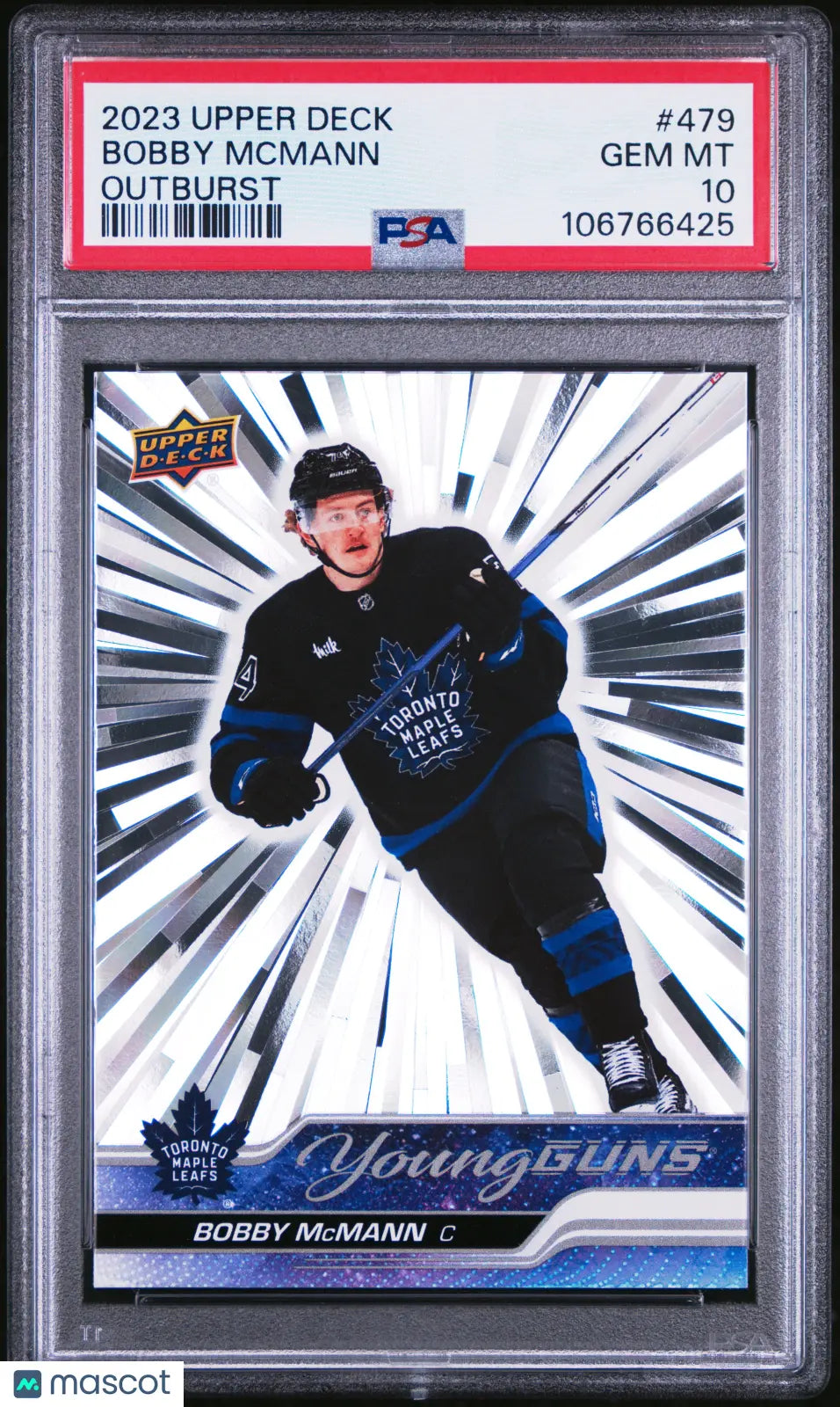 2023 Upper Deck Bobby Mcmann #479 Outburst PSA 10