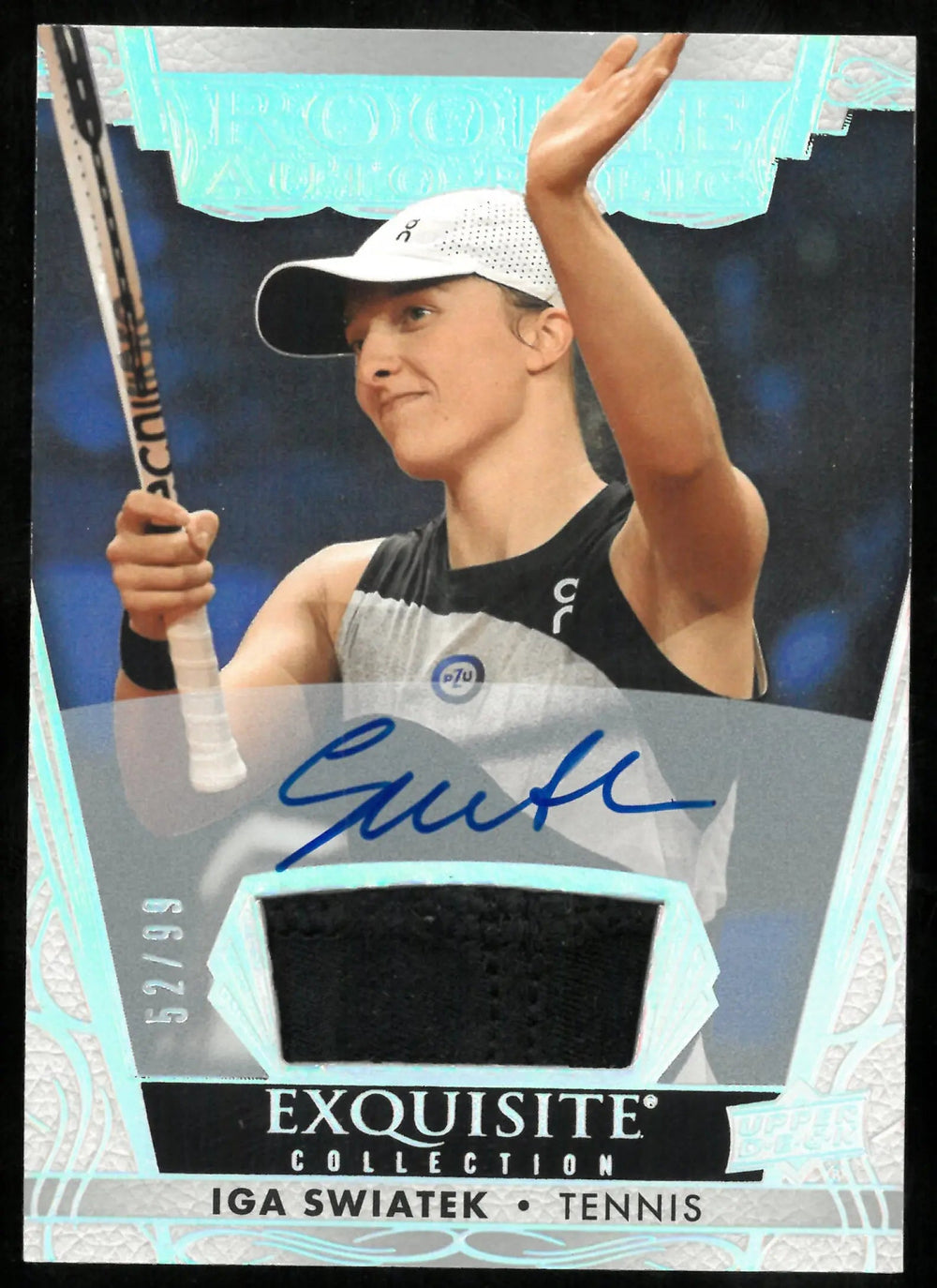 2023 Upper Deck Exquisite Collection Rookie Patch Auto Iga Swiatek /99