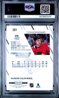 2023 Upper Deck O-Pee-Chee Platinum Connor Bedard 201 Rainbow Color Wheel RC Rookie PSA 10