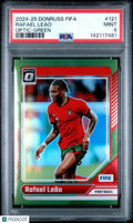 2024-25 Panini Donruss FIFA Rafael Leao #121 Optic Green PSA 9 /5