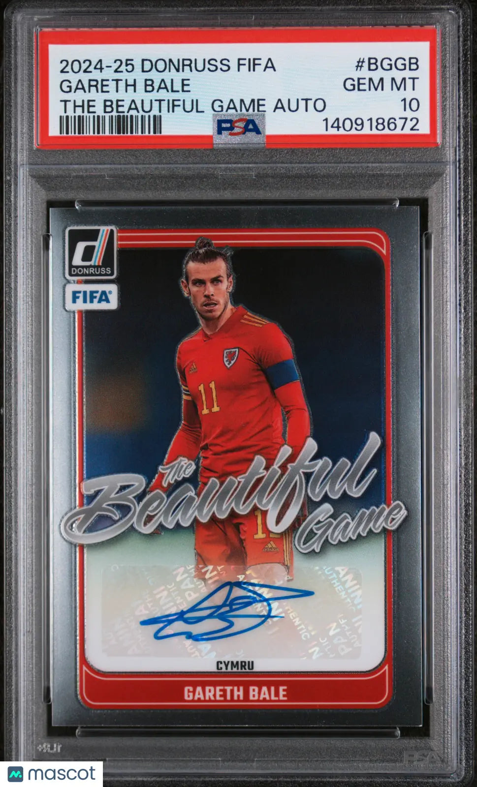 2024-25 Panini Donruss FIFA The Beautiful Game Autograph Auto Gareth Bale PSA 10