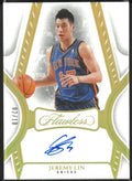 2024-25 Panini Flawless Basketball Gold Flawless Auto Jeremy Lin /10