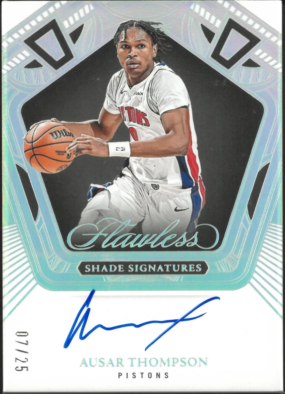 2024-25 Panini Flawless Basketball Shade Signatures Auto Ausar Thompson /25