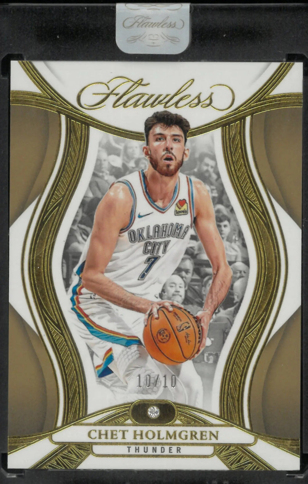 2024-25 Panini Flawless Diamond Chet Holmgren Gold /10