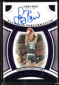 2024-25 Panini Flawless Performances Larry Bird Autograph Auto Purple /3
