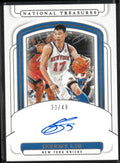 2024-25 Panini National Treasure Autograph Jeremy Lin Auto Blue /49