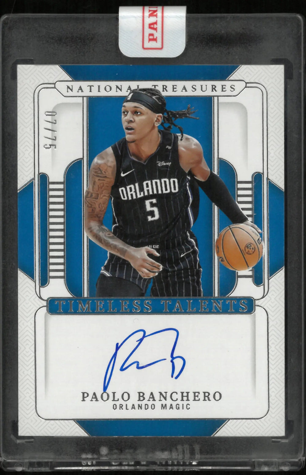 2024-25 National Treasures Timeless Talents Auto Paolo Banchero /75