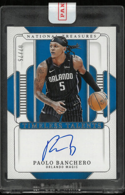 2024-25 National Treasures Timeless Talents Auto Paolo Banchero /75