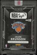 2024-25 Panini Noir NBA at Night Autograph Jalen Brunson Auto /15