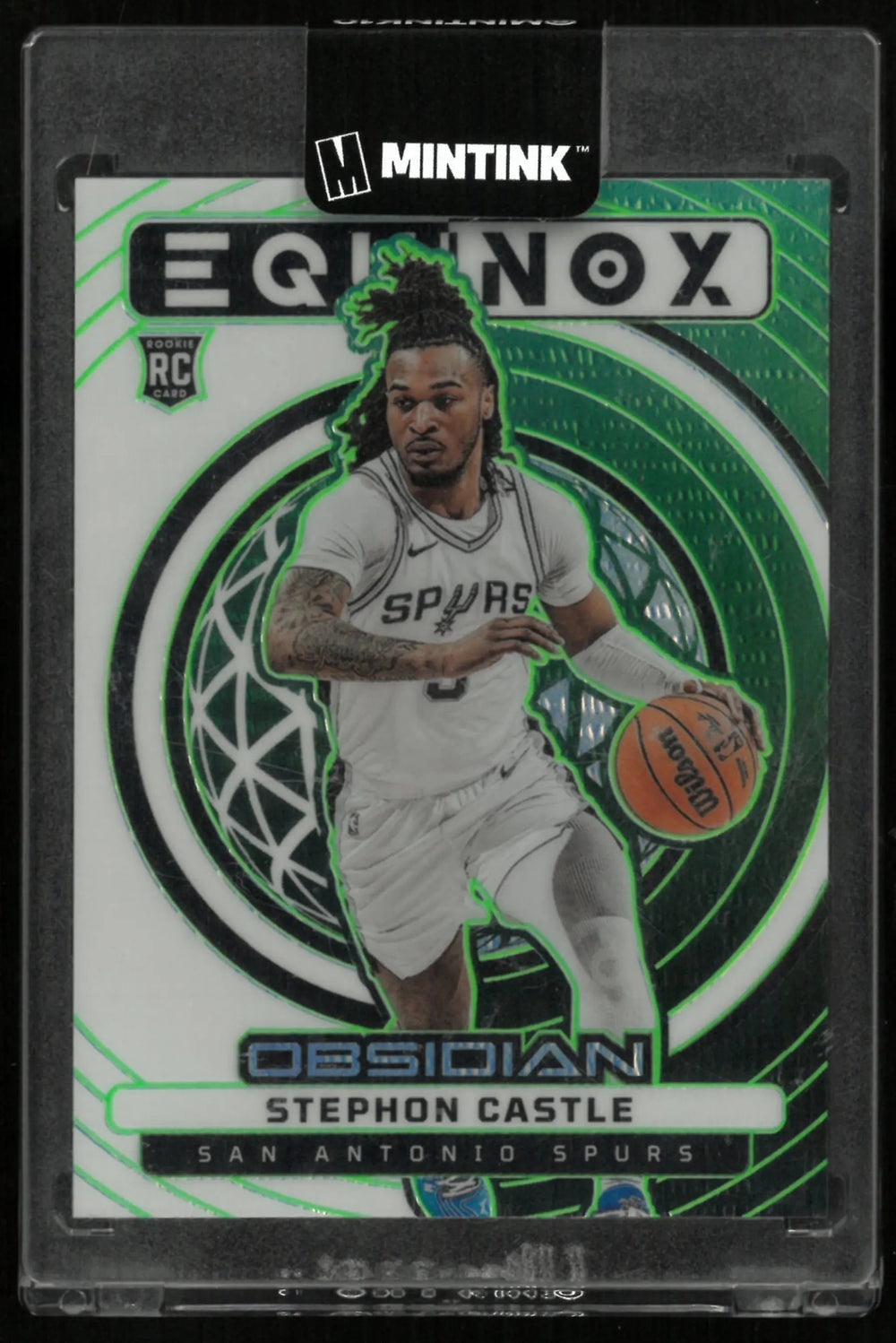 2024-25 Panini Obsidian Basketball Green Equinox Rookie Stephon Castle /25