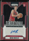 2024-25 Panini Prizm Sensational Signature Matas Buzelis Autograph Auto Red /99