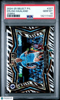 2024-25 Panini Select Premier League Erling Haaland #227 Zebra PSA 10