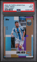 2024-25 Topps Argentina Team Set Lionel Messi Pink Tango /99 PSA 9