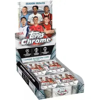 2024-25 Topps Chrome UEFA Club Competitions Soccer Hobby Box