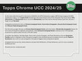 2024-25 Topps Chrome UEFA Club Competitions Soccer Hobby Box