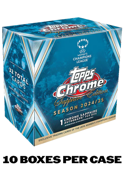 2024-25 Topps Chrome® Sapphire UEFA Women's Champions League Hobby Box
