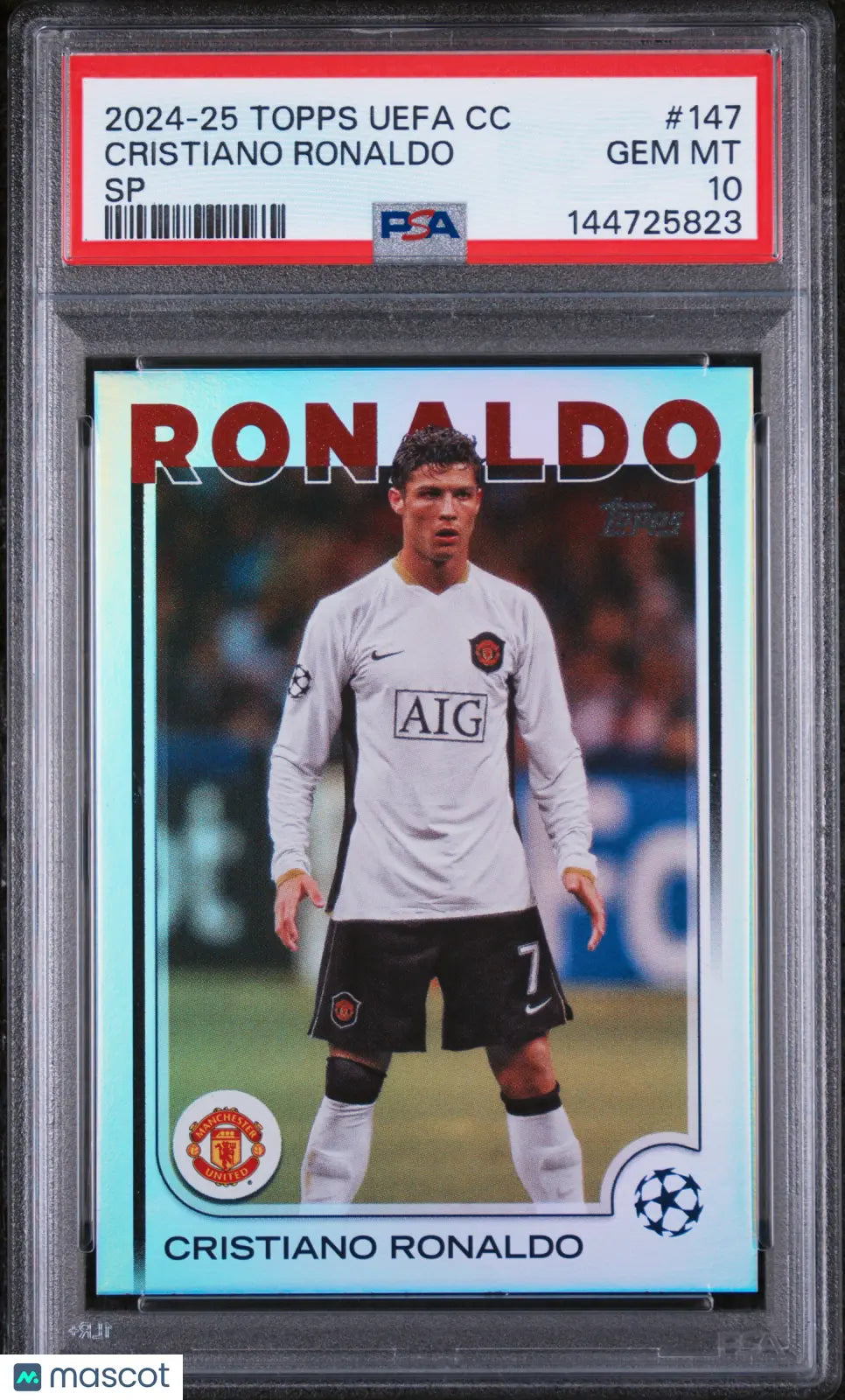 2024-25 Topps UEFA Club Competitions Cristiano Ronaldo #147 SP PSA 10 CR7