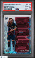 2024-25 Topps UEFA Club Competitions Mojo Chrome Lionel Messi PSA 10