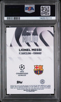 2024-25 Topps UEFA Club Competitions Mojo Chrome Lionel Messi PSA 10