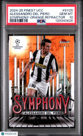 2024-25 ToppsFinest UCC Symphony Alessandro Del Piero Orange Refractor/25 PSA 10