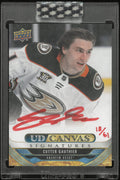 2024-25 Upper Deck Clear Cut Canvas Signatures Cutter Gauthier Auto /61