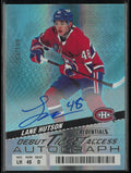 2024-25 Upper Deck Credential Debut Ticket Access Autograph Lane Hutson Auto/199