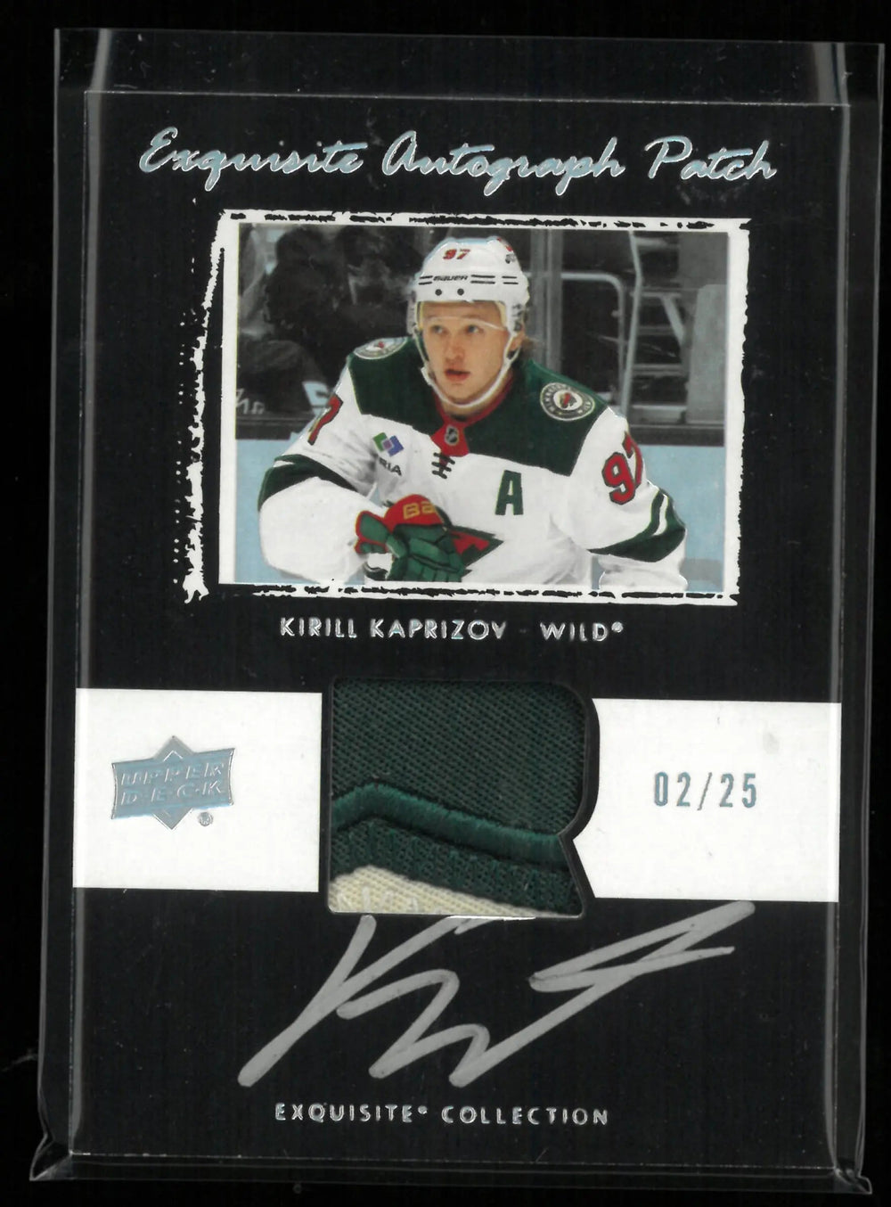 2024-25 Upper Deck Exquisite Autograph Patch Kirill Kaprizov Auto /25