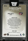2024-25 Upper Deck Premier Mega Patch Chest Logo Adam Fantilli /24