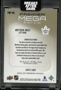 2024-25 Upper Deck Premier Mega Patch Chest Logo Matthew Knies /24