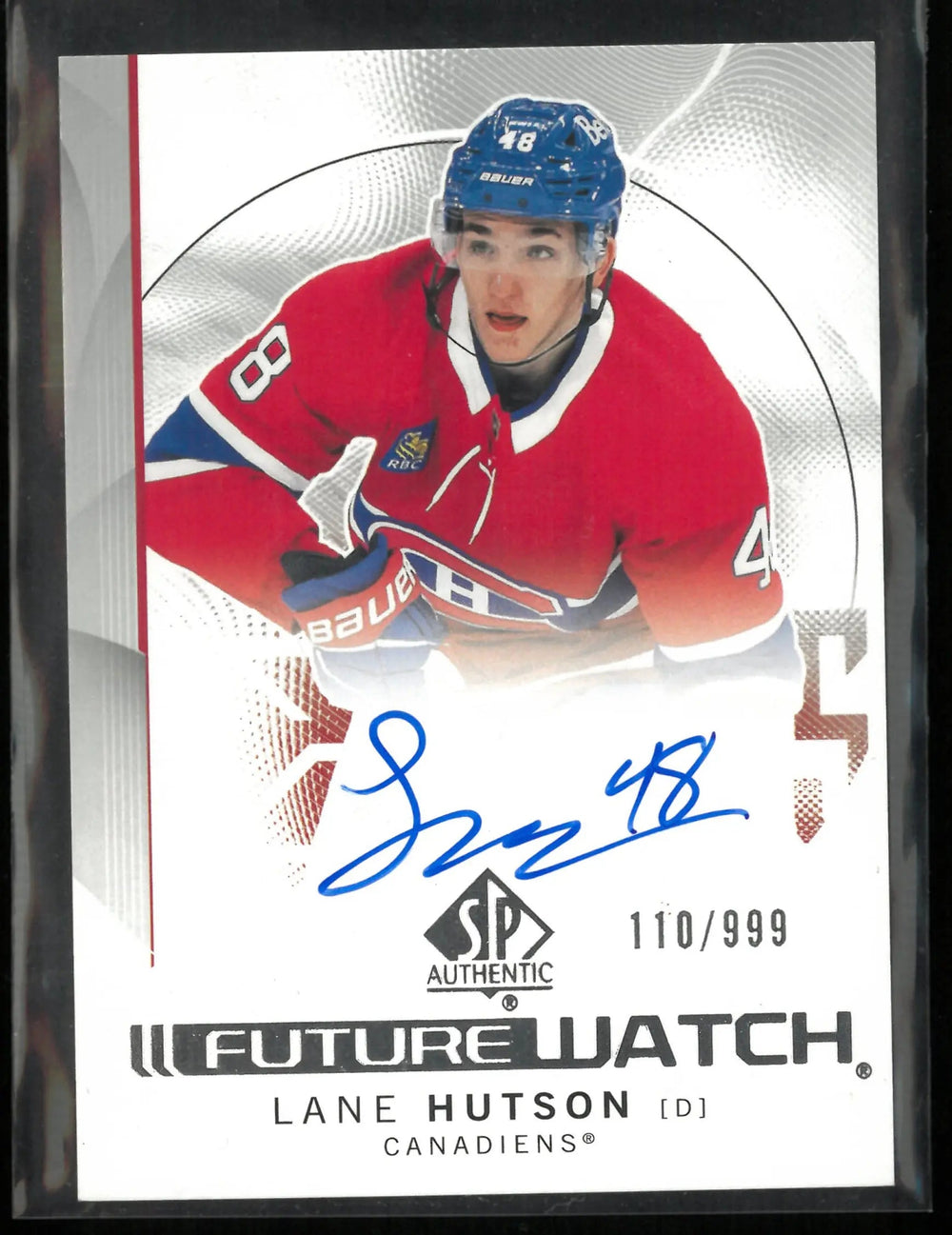 2024-25 Upper Deck SP Authentic Future Watch Lane Hutson Autograph Rookie RC /999