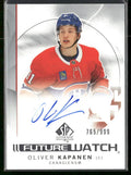 2024-25 UD SP Authentic Future Watch Rookie RC Auto Oliver Kapanen /999