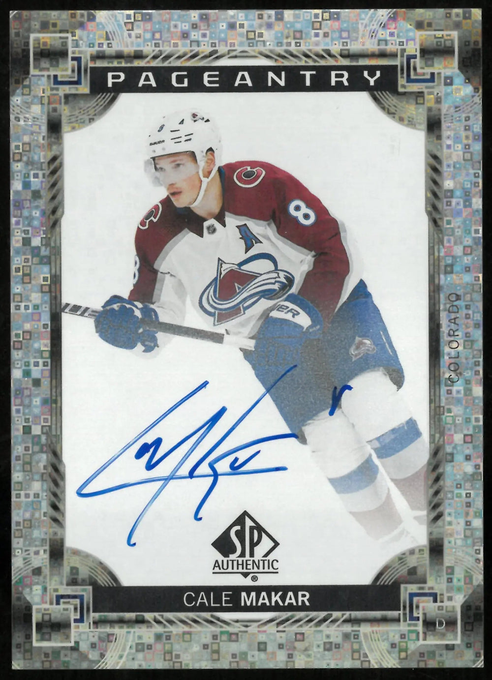 2024-25 Upper Deck SP Authentic Pageantry Auto Cale Makar