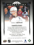 2024-25 Upper Deck SP Authentic Pageantry Auto Cale Makar