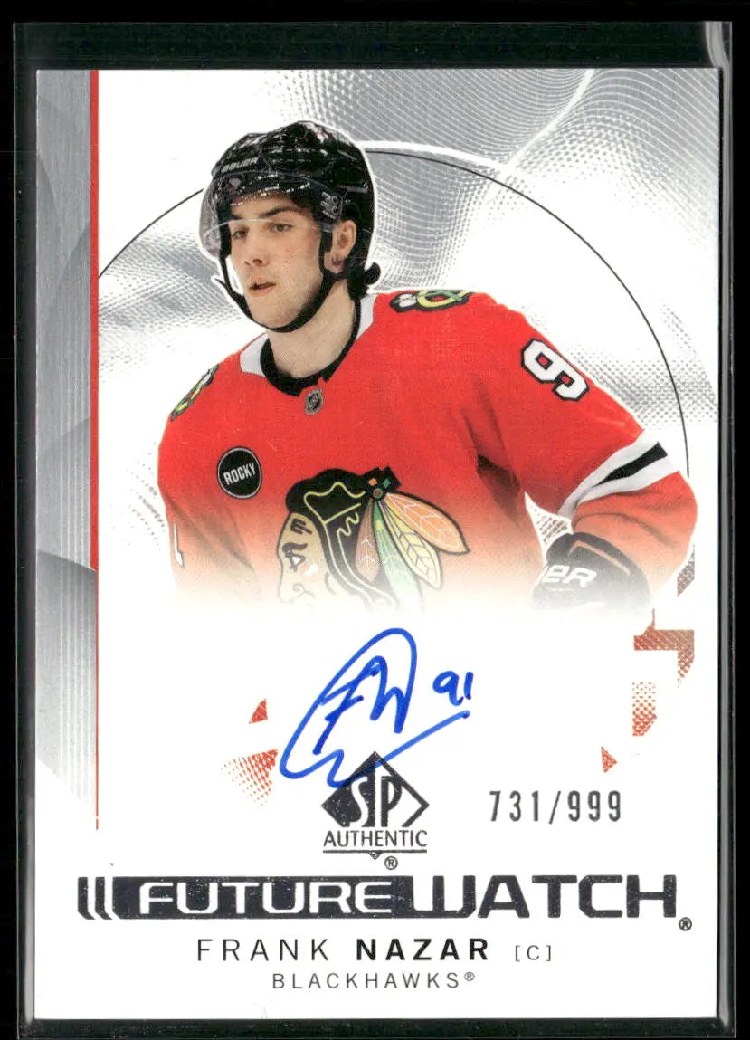 2024-25 Upper Deck SP Authentic Rookie Future Watch Auto Frank Nazar /999