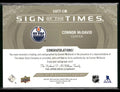 2024-25 Upper Deck SP Sign Of The Times Black Gold Auto Connor McDavid /5