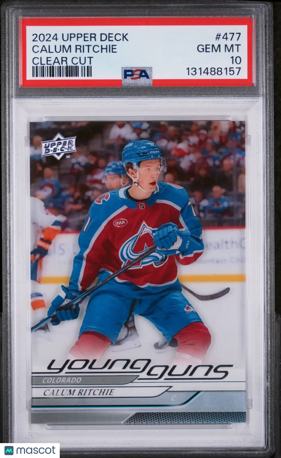 2024-25 Upper Deck Series 2 Calum Ritchie Young Guns RC Clear Cut PSA 10