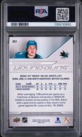 2024-25 Upper Deck Series 2 Macklin Celebrini Young Guns RC Rookie #451 PSA 8