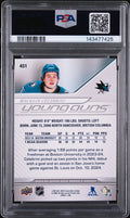 2024-25 Upper Deck Series 2 Macklin Celebrini Young Guns RC Rookie #451 PSA 9