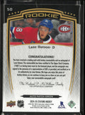 2024-25 Upper Deck Stature Rookie Patch Autograph Lane Hutson Auto Green /35 RC