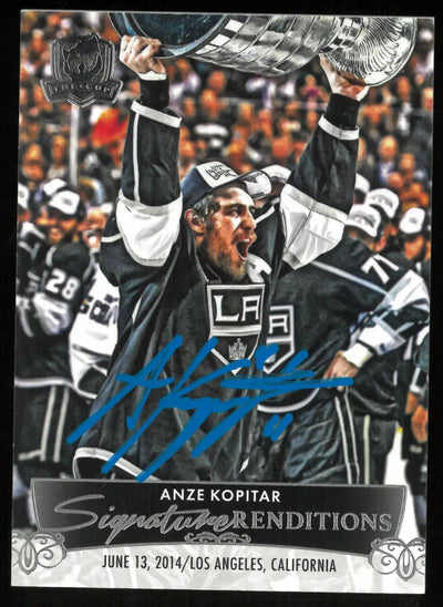 2024-25 Upper Deck The Cup Anze Kopitar Signature Renditions Auto
