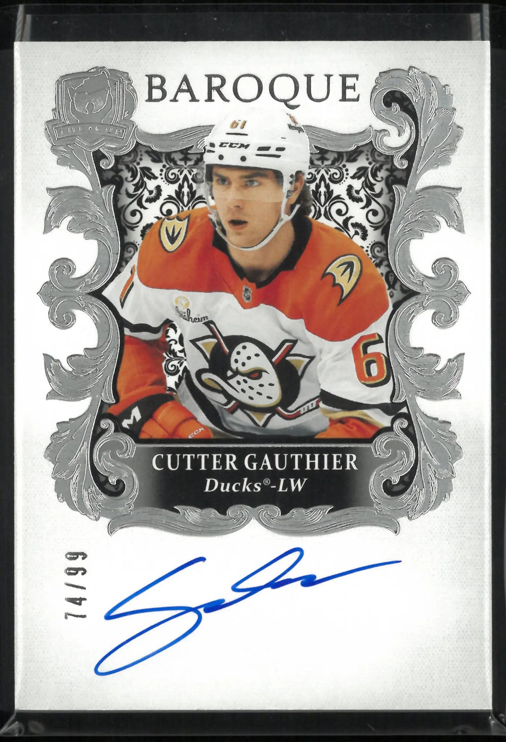 2024-25 Upper Deck The Cup Baroque Rookie RC Auto Cutter Gauthier /99