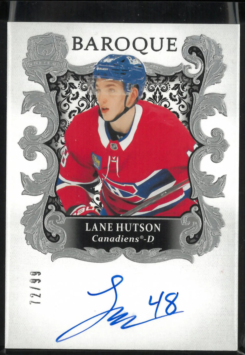 2024-25 Upper Deck The Cup Baroque Rookie Lane Hutson Autograph Auto RC /99