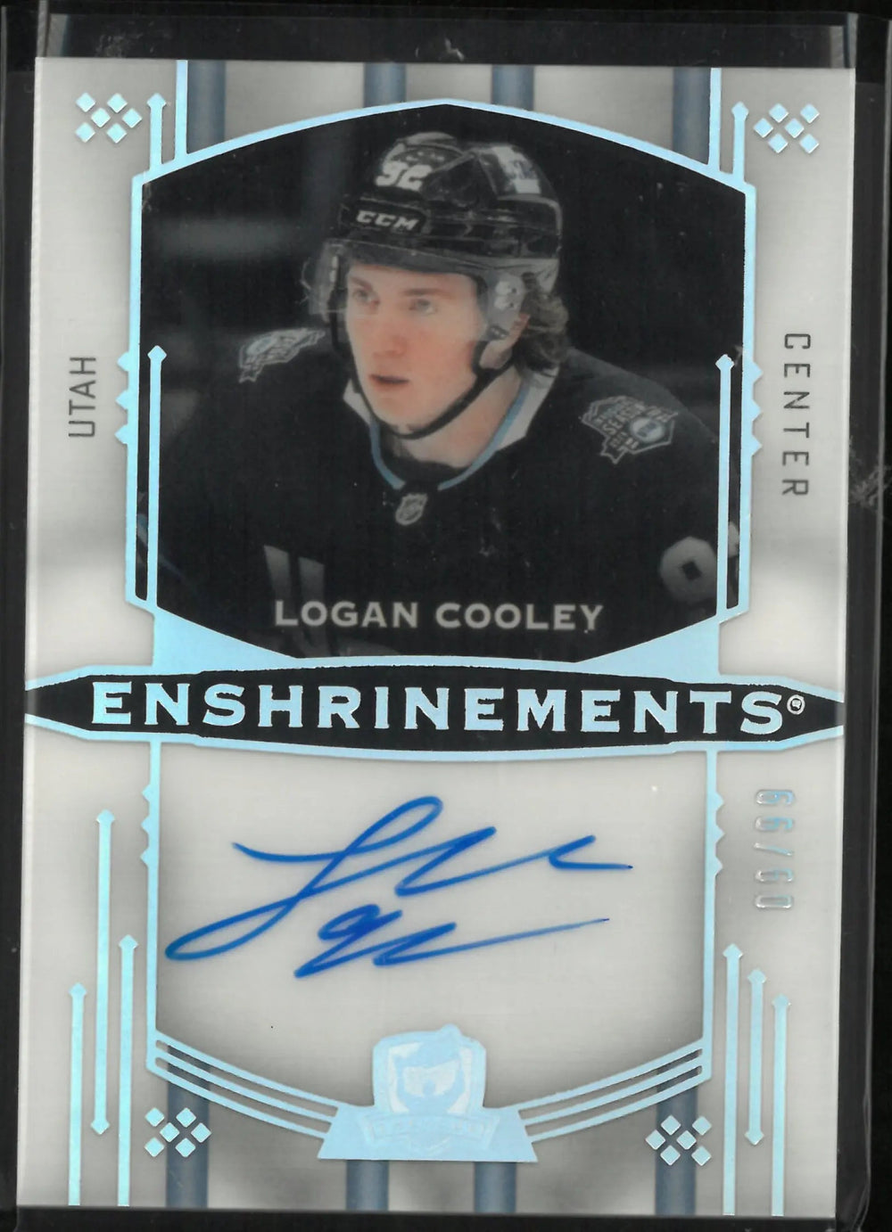 2024-25 Upper Deck The Cup Enshrinements Logan Cooley Autograph Auto /99