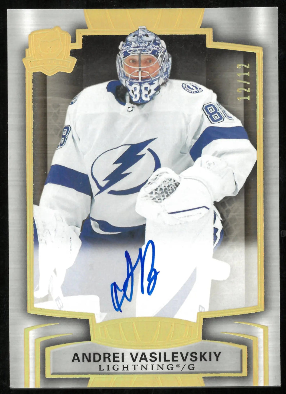 2024-25 Upper Deck The Cup Gold Auto Andrei Vasilevskiy /12 12/12