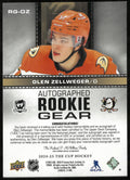 2024-25 Upper Deck The Cup Rookie Gear Patch Auto Olen Zellweger /24
