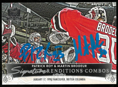 2024-25 Upper Deck The Cup Signature Renditions Combos Auto Roy Brodeur