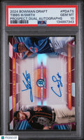 2024 Bowman Draft Prospect Dual Autographs Auto Smith Tibbs III /99 PSA 10