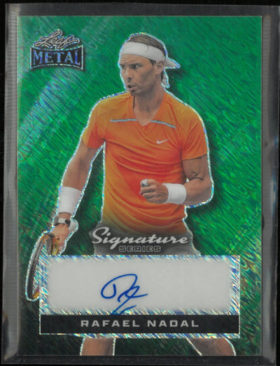 2024 Leaf Metal Rafael Nadal Signature Series Auto 1/1 Green