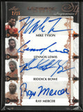 2024 Leaf Trading Ultimate S4 Signatures Mike Tyson/Lennox Lewis/ Riddick Bowe/ Ray Mercer /15